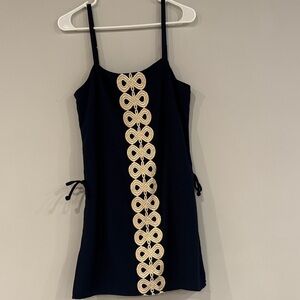 Lilly Pulitzer Navy Dress/Romper. Size 8. $30